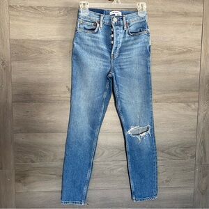 RE/DONE 90s High Rise Ankle Crop Jeans